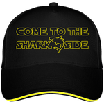 Casquette Come to the shark side - Noir liseré jaune