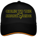 Casquette Come to the shark side - Noir liseré orange