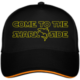 Casquette Come to the shark side - Noir liseré orange