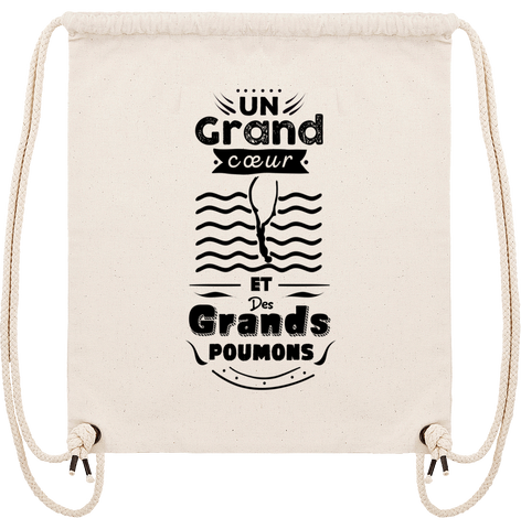 Tote bag "Un grand cœur et des grands poumons"