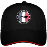 Casquette Brodée Plongeur Français - Noir / Liseré rouge